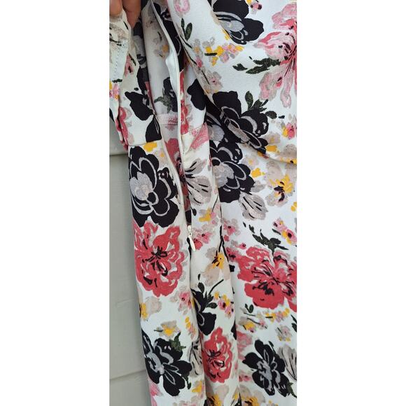 Abercrombie & Fitch Floral Mini Tank Sun Dress Size S Flowy Chest Overlay Ruffle - Picture 7 of 8